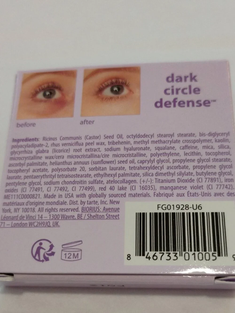 tarte Dark Circle Defense CC Undereye Corrector Shade 'Light-Medium Peach'- NWT